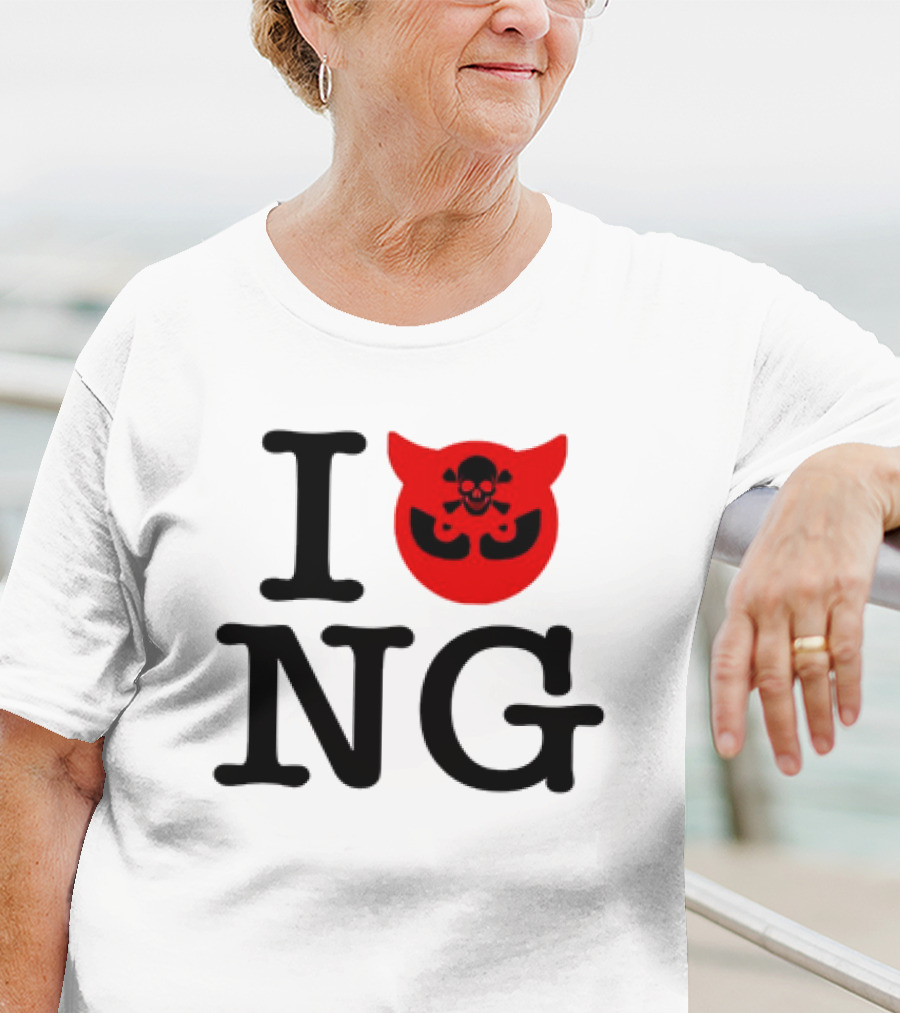 I Love NG Skull Emblem T-Shirt