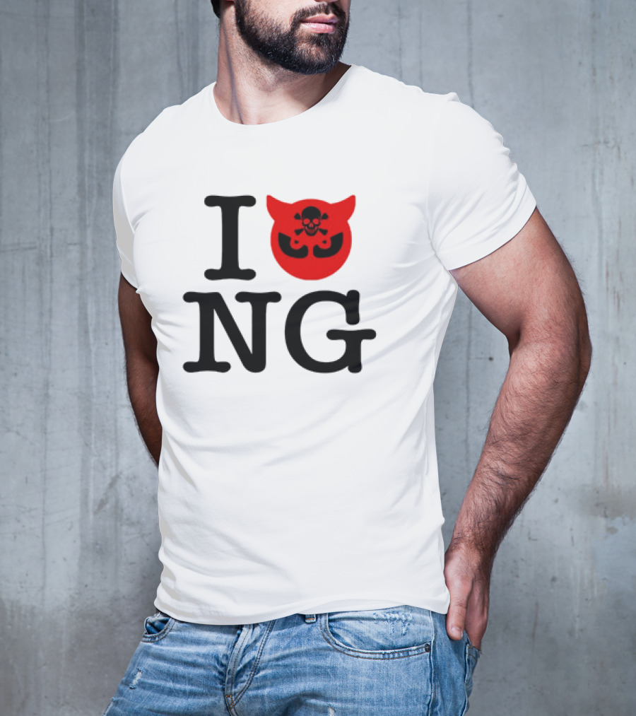 I Love NG Skull Emblem T-Shirt