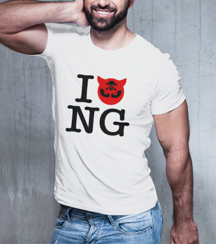 I Love NG Skull Emblem T-Shirt