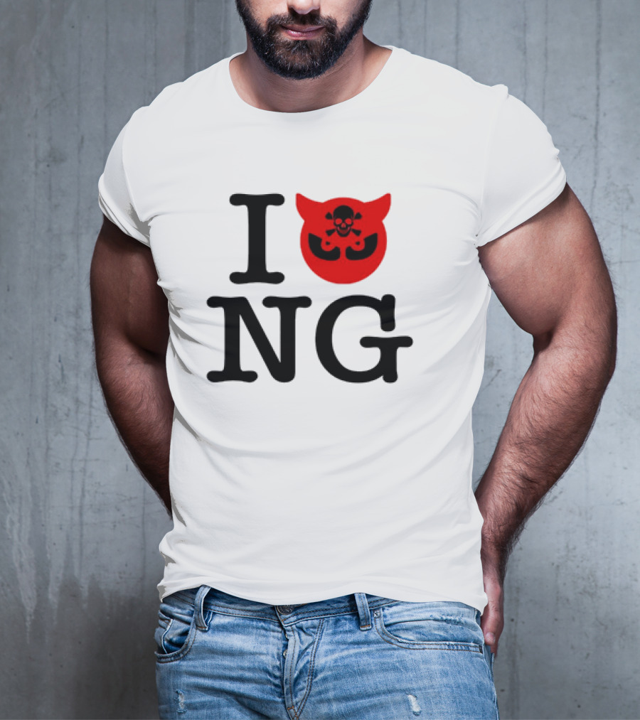 I Love NG Skull Emblem T-Shirt
