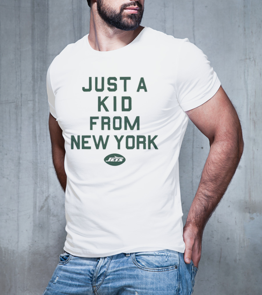 Just A Kid From New York Jets NFL Football T-Shirt
