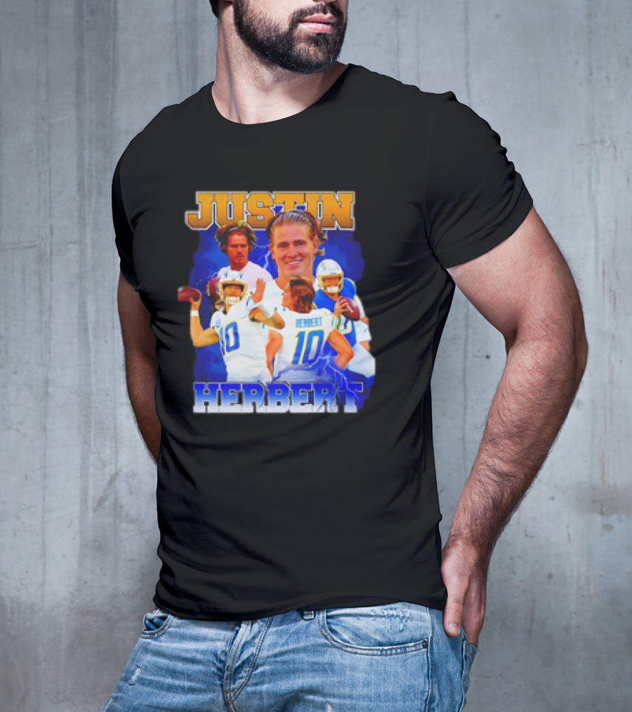 Justin Herbert Football Vintage T-Shirt
