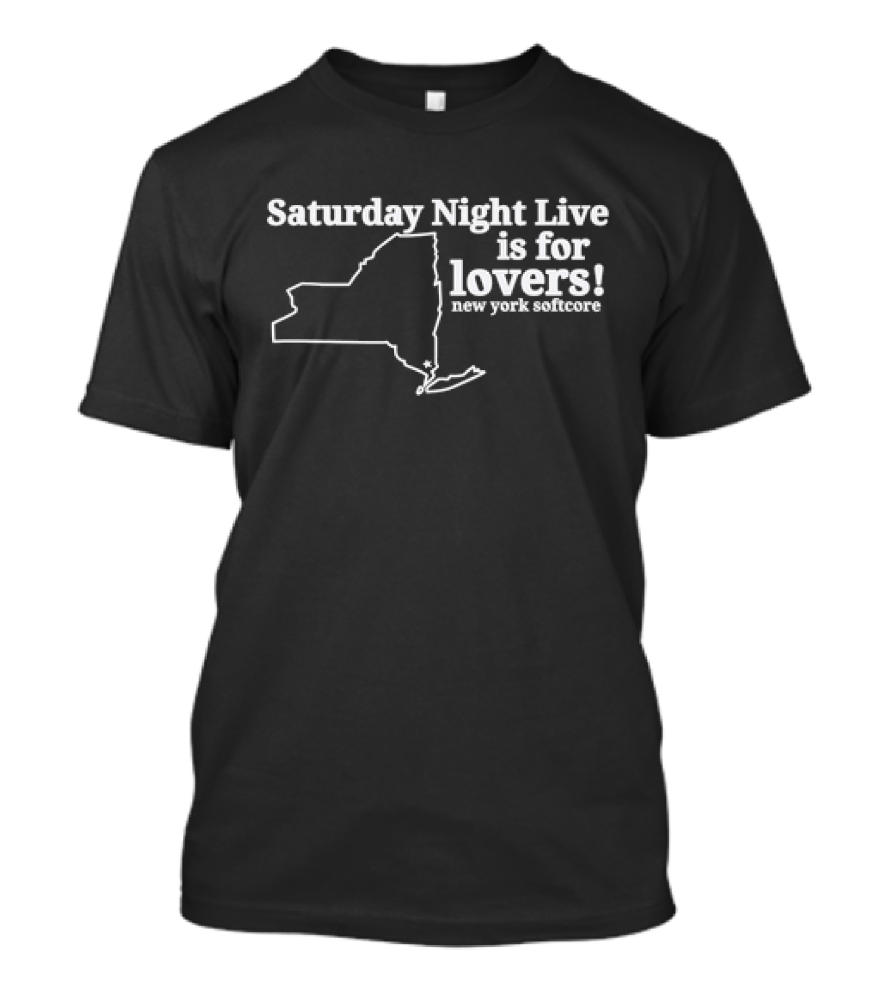 Saturday Night Live Is For Lovers New York Softcore Map T-Shirt