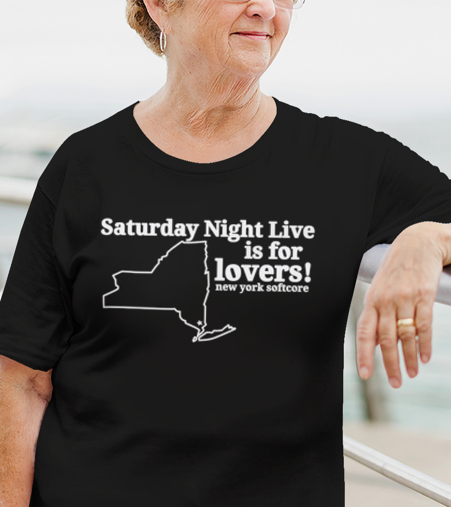 Saturday Night Live Is For Lovers New York Softcore Map T-Shirt
