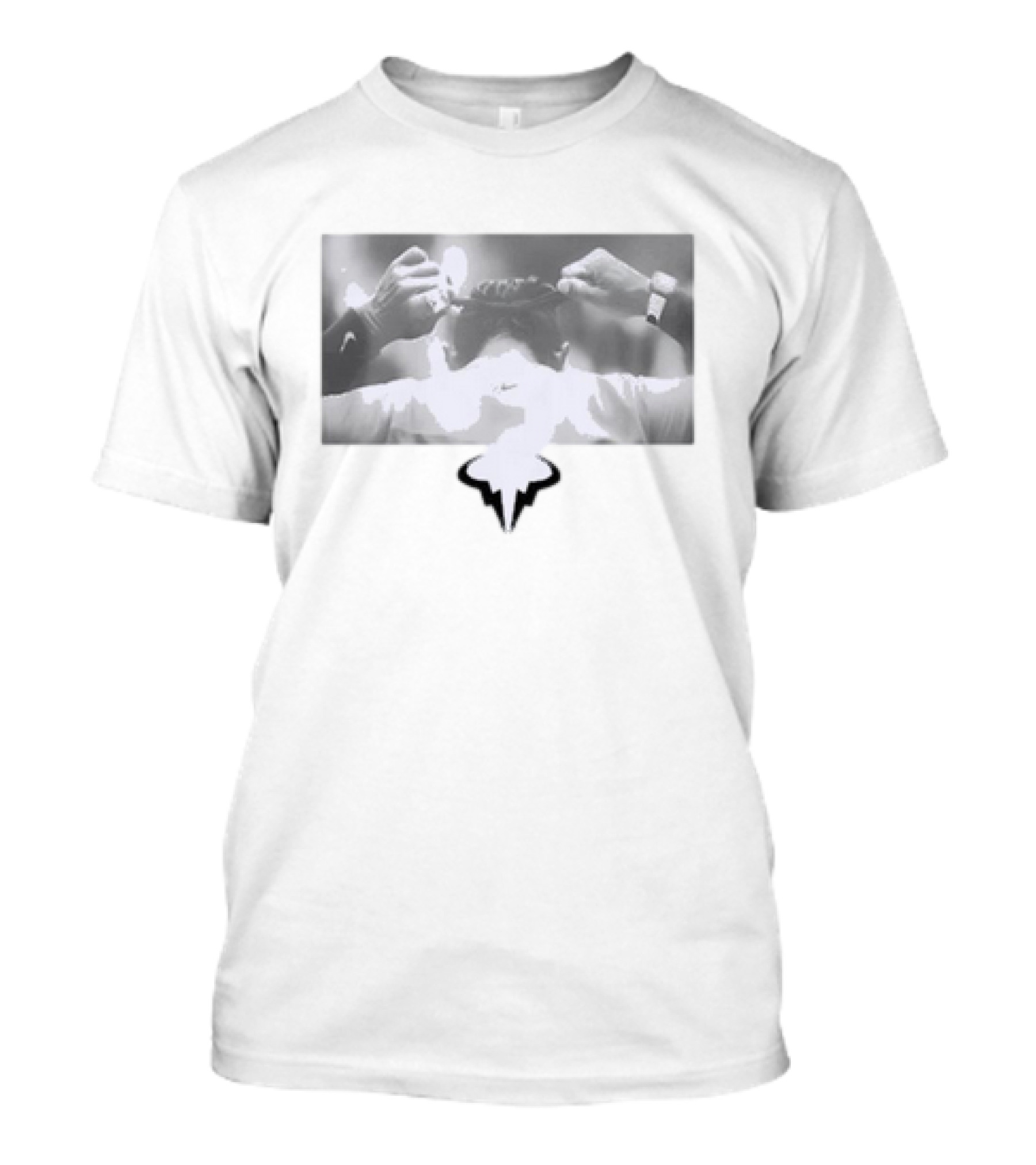 Serena Williams Decked Out In Rafa Nadal Bull T-Shirt