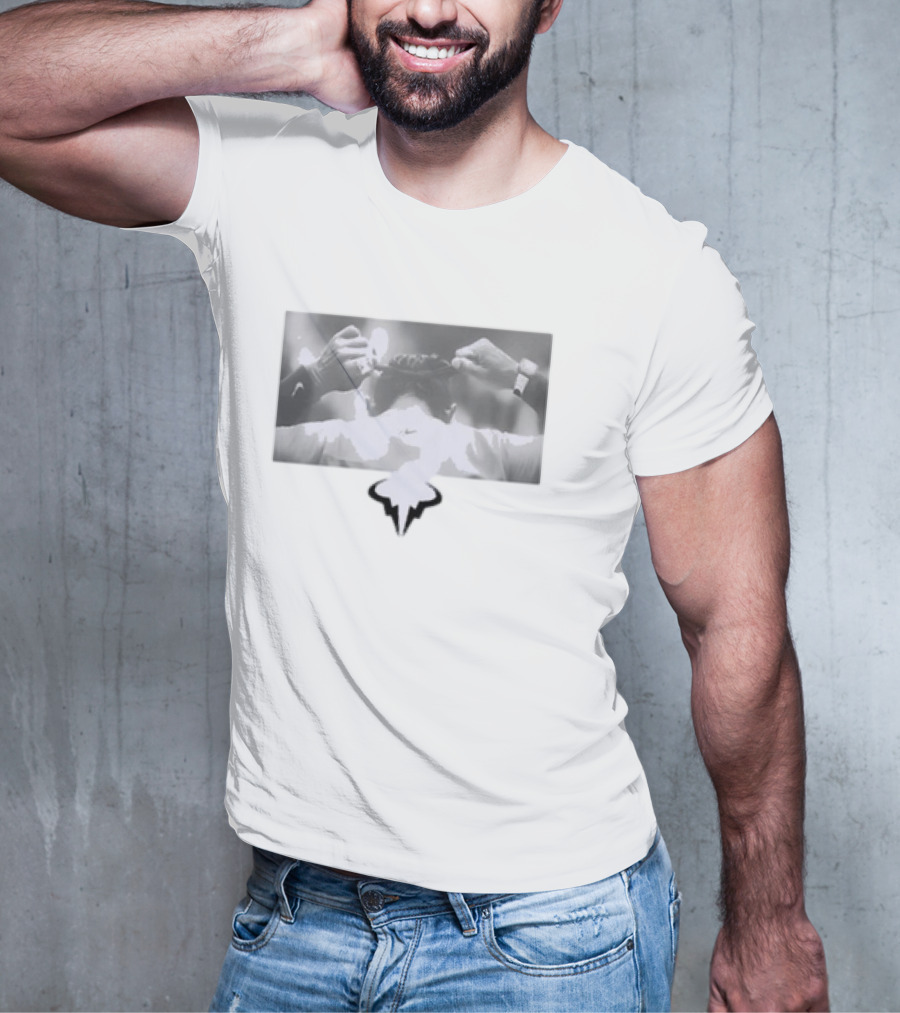 Serena Williams Decked Out In Rafa Nadal Bull T-Shirt