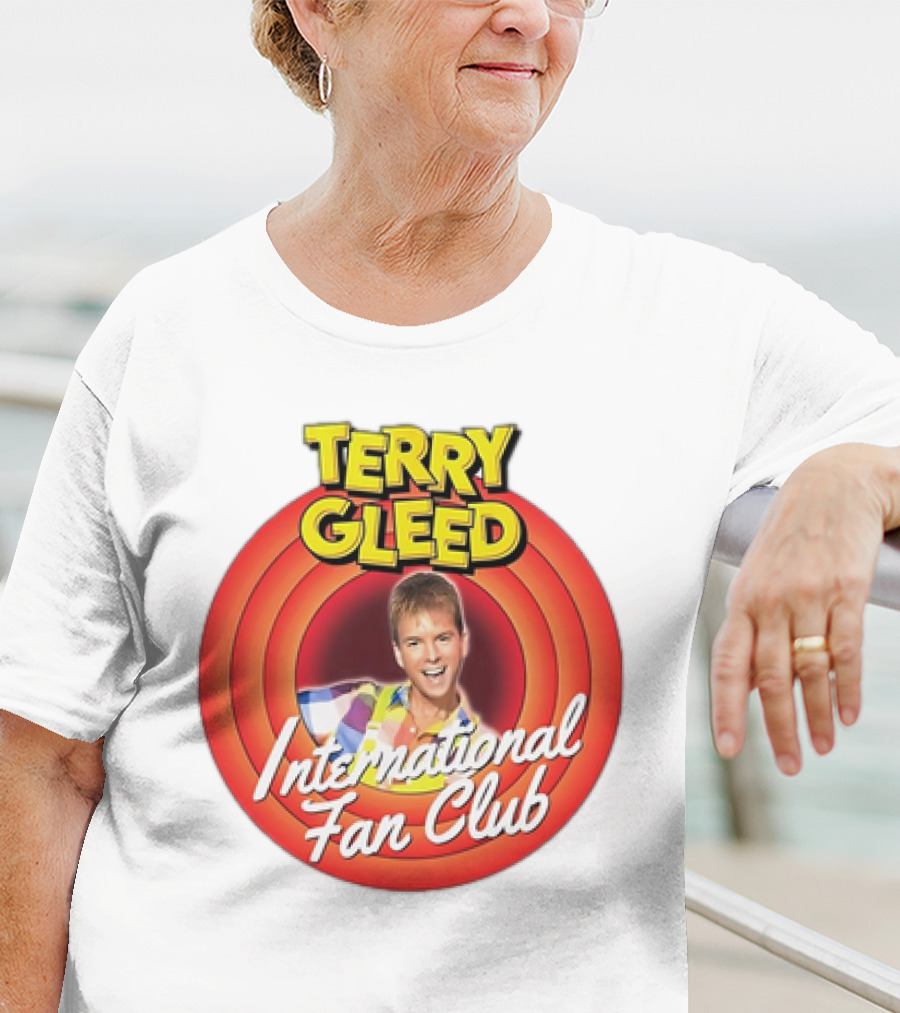 Terry Gleed International Fan Club Retro Style Badge T-Shirt
