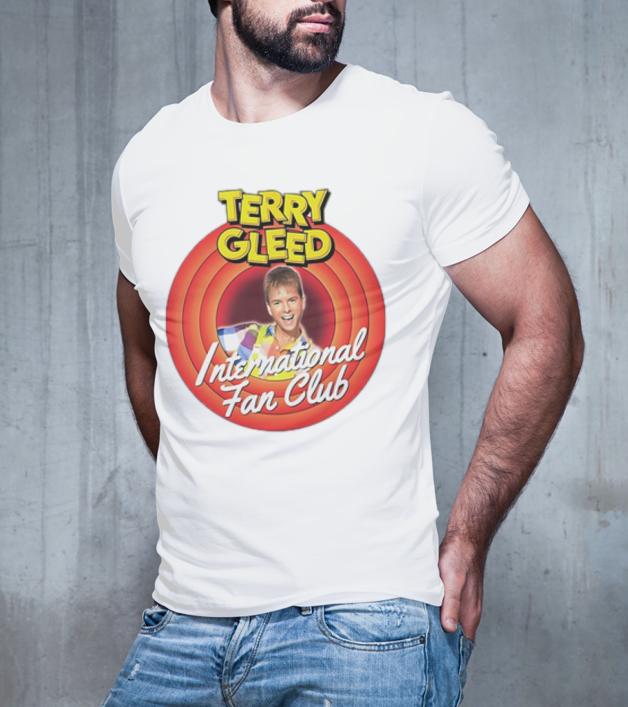 Terry Gleed International Fan Club Retro Style Badge T-Shirt