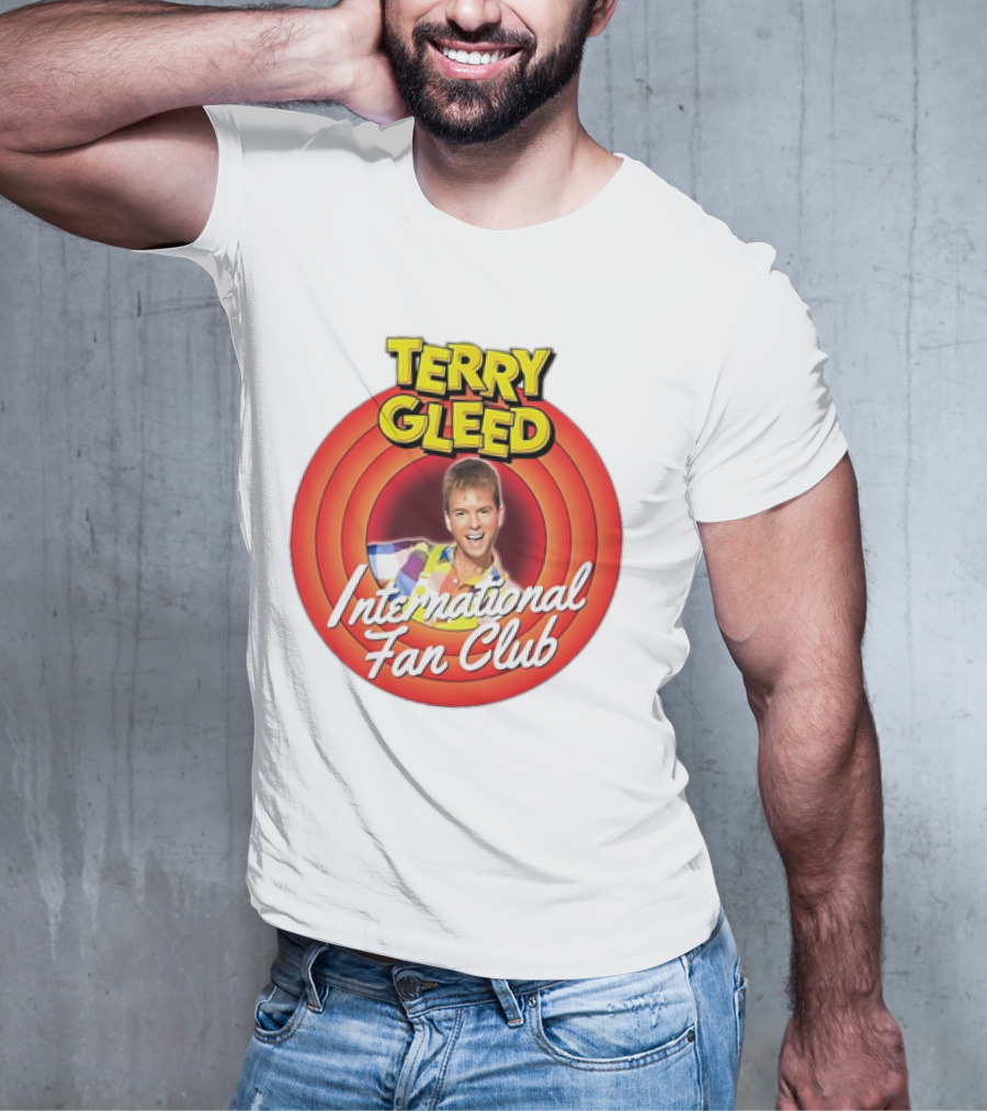 Terry Gleed International Fan Club Retro Style Badge T-Shirt