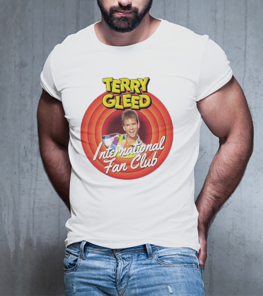 Terry Gleed International Fan Club Retro Style Badge T-Shirt