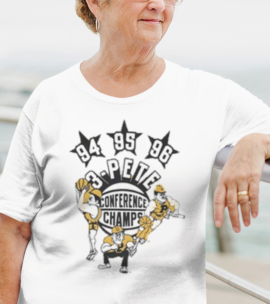 Purdue Basketball 3-Pete 94 95 96 Conference Champs Christmas Ornament Custom Name T-Shirt