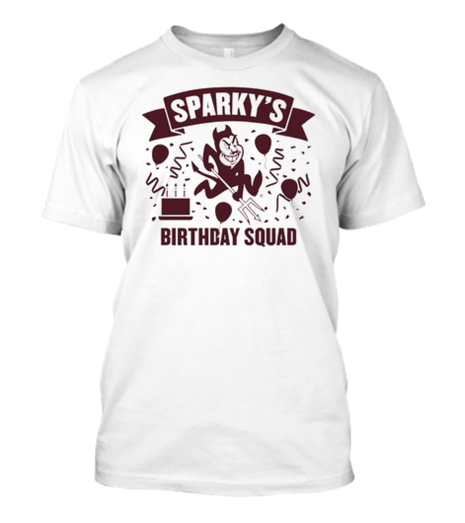 Arizona State Sun Devils Sparky's Birthday Squad T-Shirt