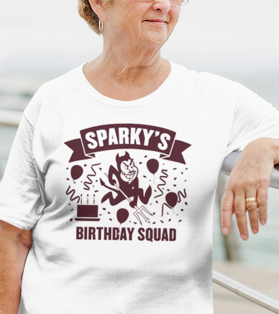 Arizona State Sun Devils Sparky's Birthday Squad T-Shirt