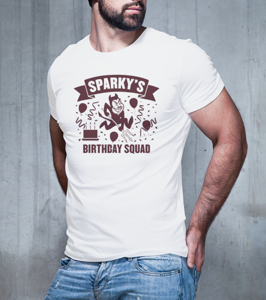 Arizona State Sun Devils Sparky's Birthday Squad T-Shirt