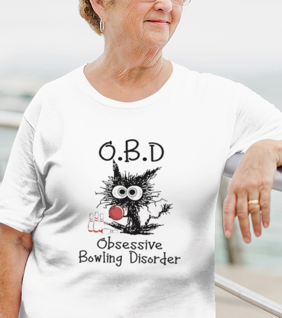 O.B.D Obsessive Bowling Disorder Bowling Pin Monster T-Shirt