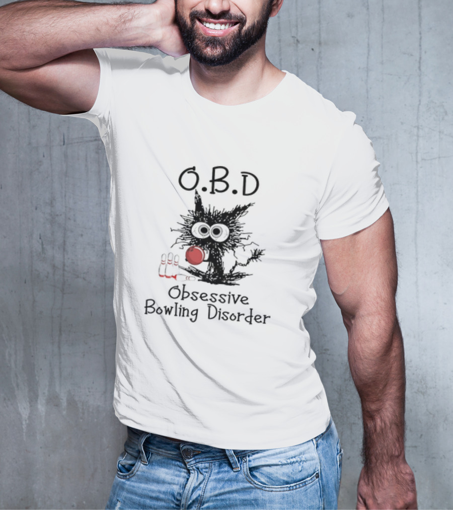 O.B.D Obsessive Bowling Disorder Bowling Pin Monster T-Shirt