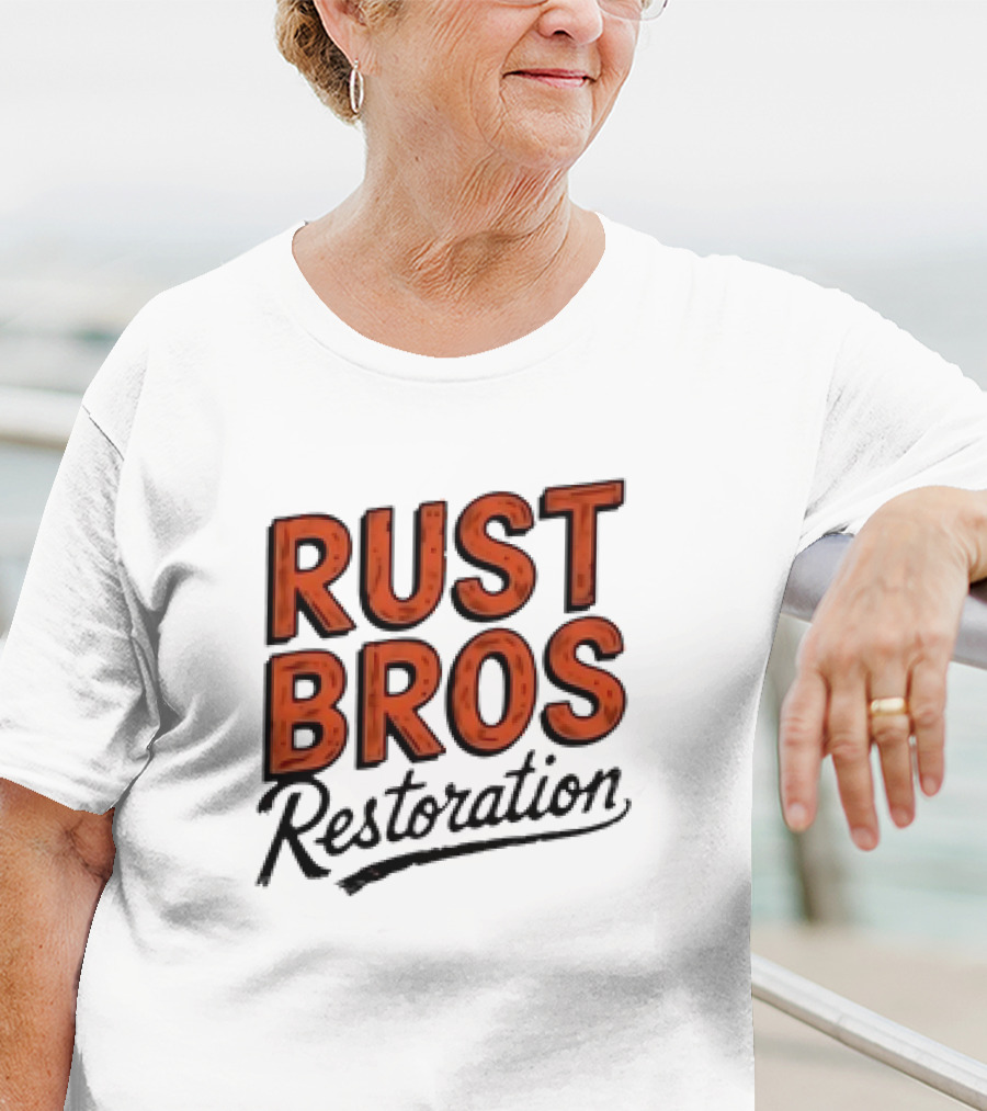 Rust Bros Restoration Classic Automotive Garage Heritage T-Shirt