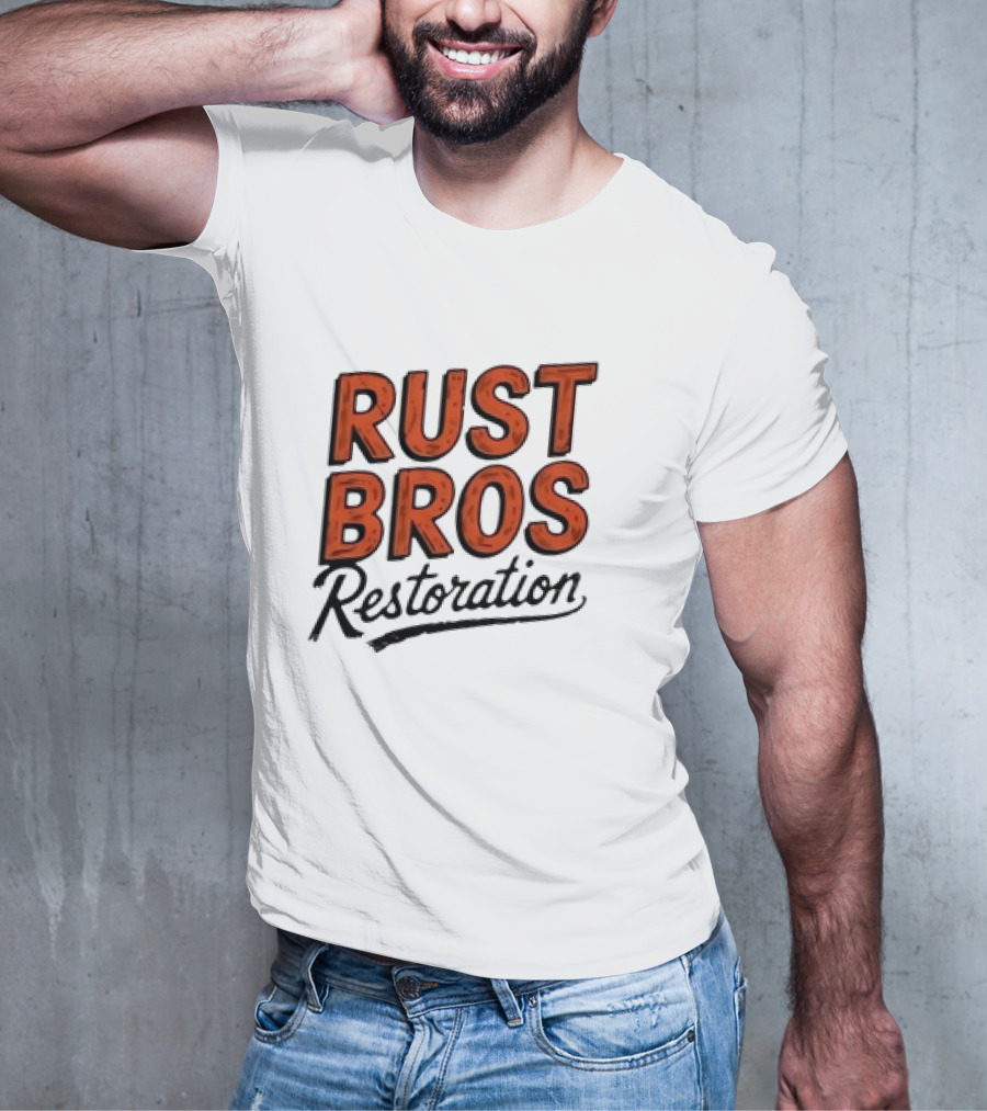 Rust Bros Restoration Classic Automotive Garage Heritage T-Shirt