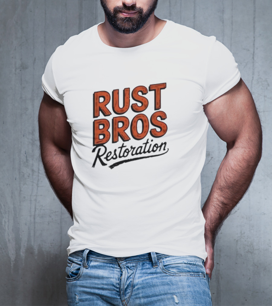 Rust Bros Restoration Classic Automotive Garage Heritage T-Shirt