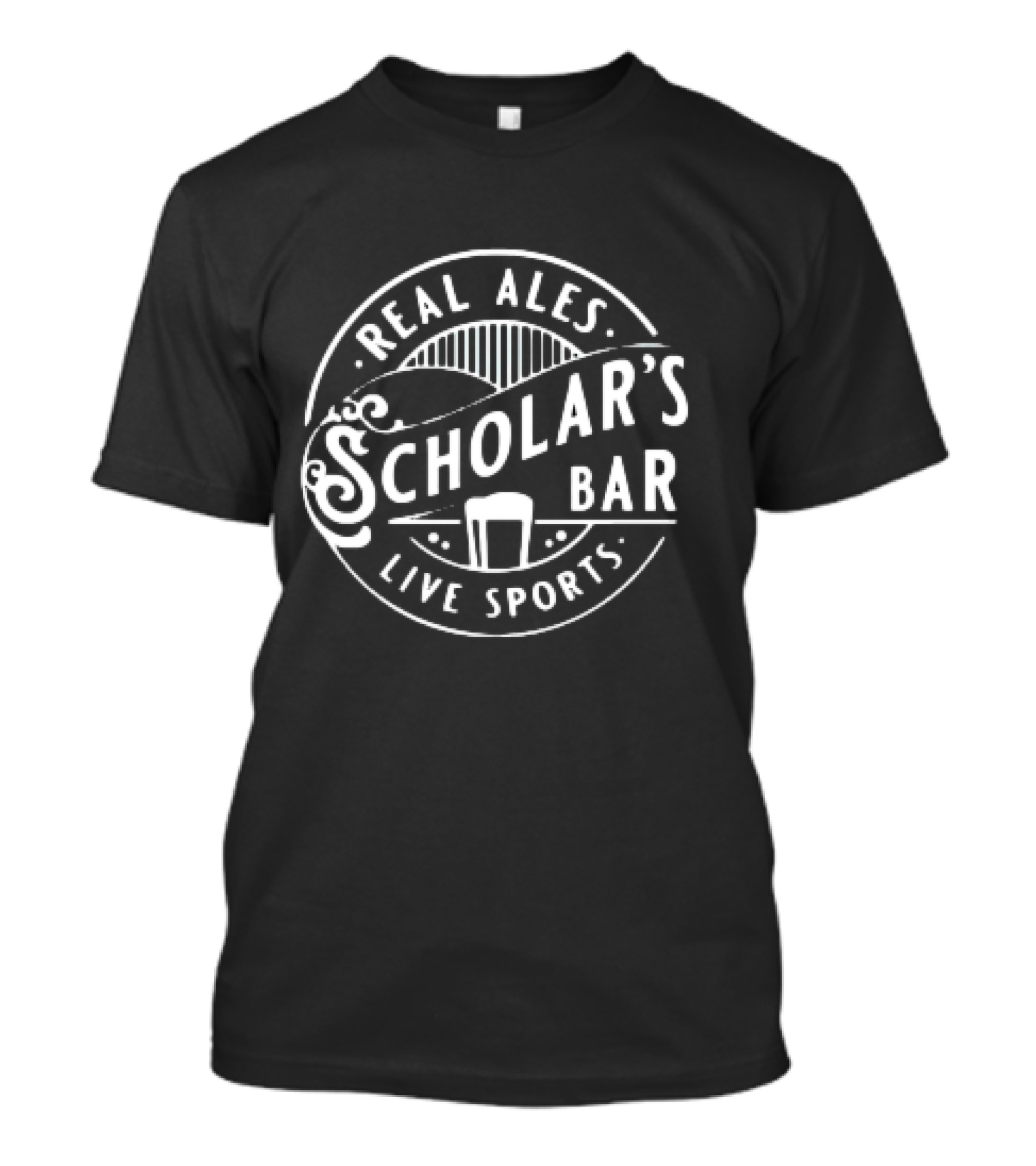 Real Ales Scholar's Bar Live Sports T-Shirt