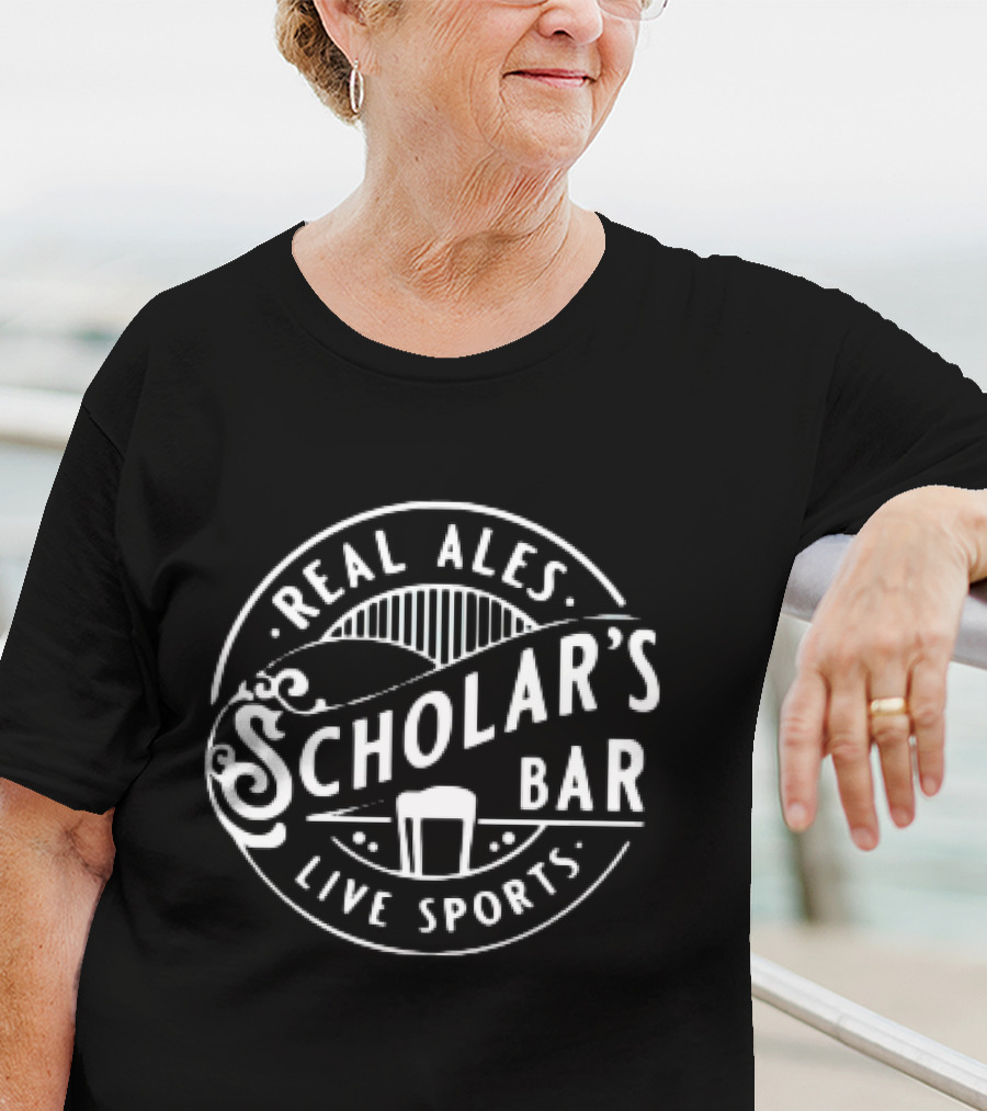 Real Ales Scholar's Bar Live Sports T-Shirt