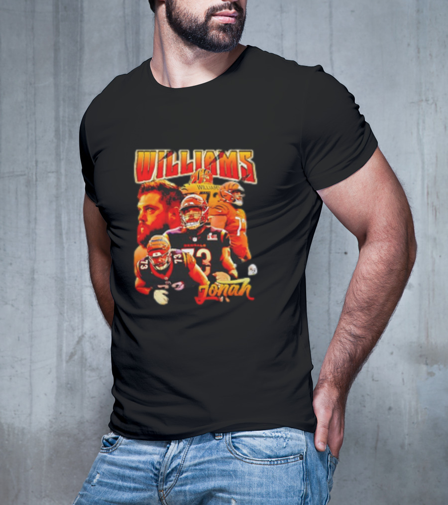 Williams Jonah Football Retro Bootleg Sports T-Shirt
