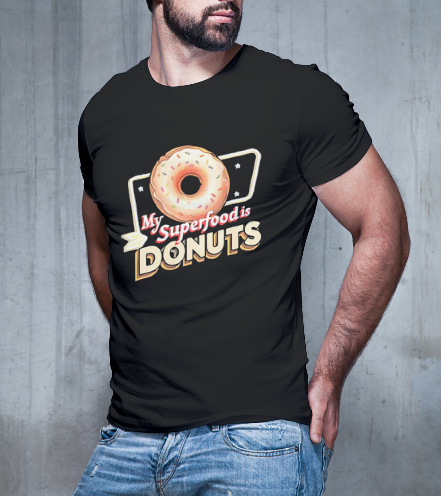 My Superfood Is Donuts Vintage T-Shirt