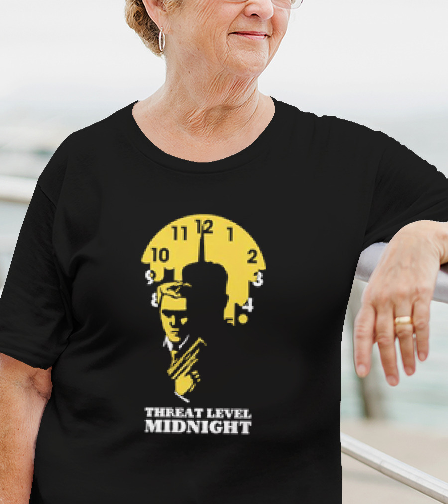 Threat Level Midnight The Office Clock Face T-Shirt