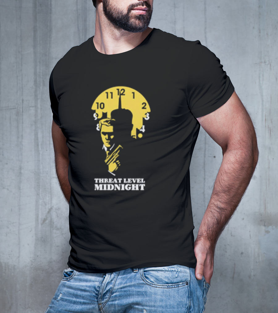 Threat Level Midnight The Office Clock Face T-Shirt