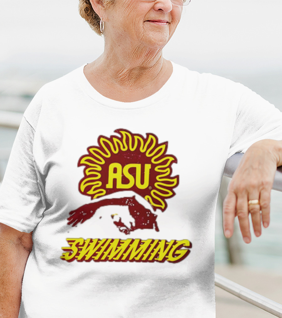 ASU Swimming Sun Devil Logo Dive Team T-Shirt