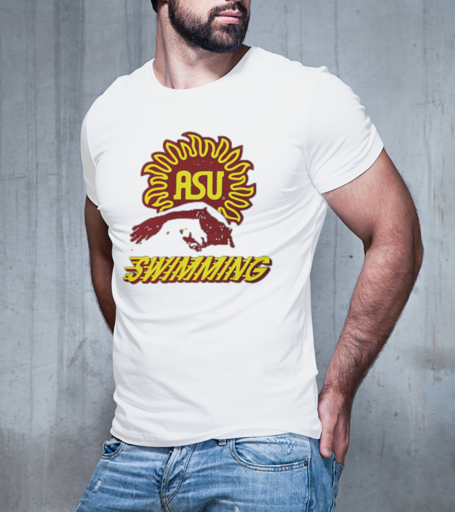 ASU Swimming Sun Devil Logo Dive Team T-Shirt