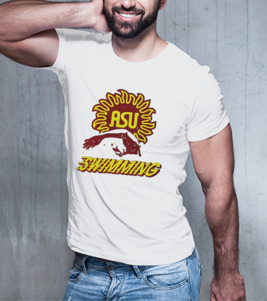 ASU Swimming Sun Devil Logo Dive Team T-Shirt