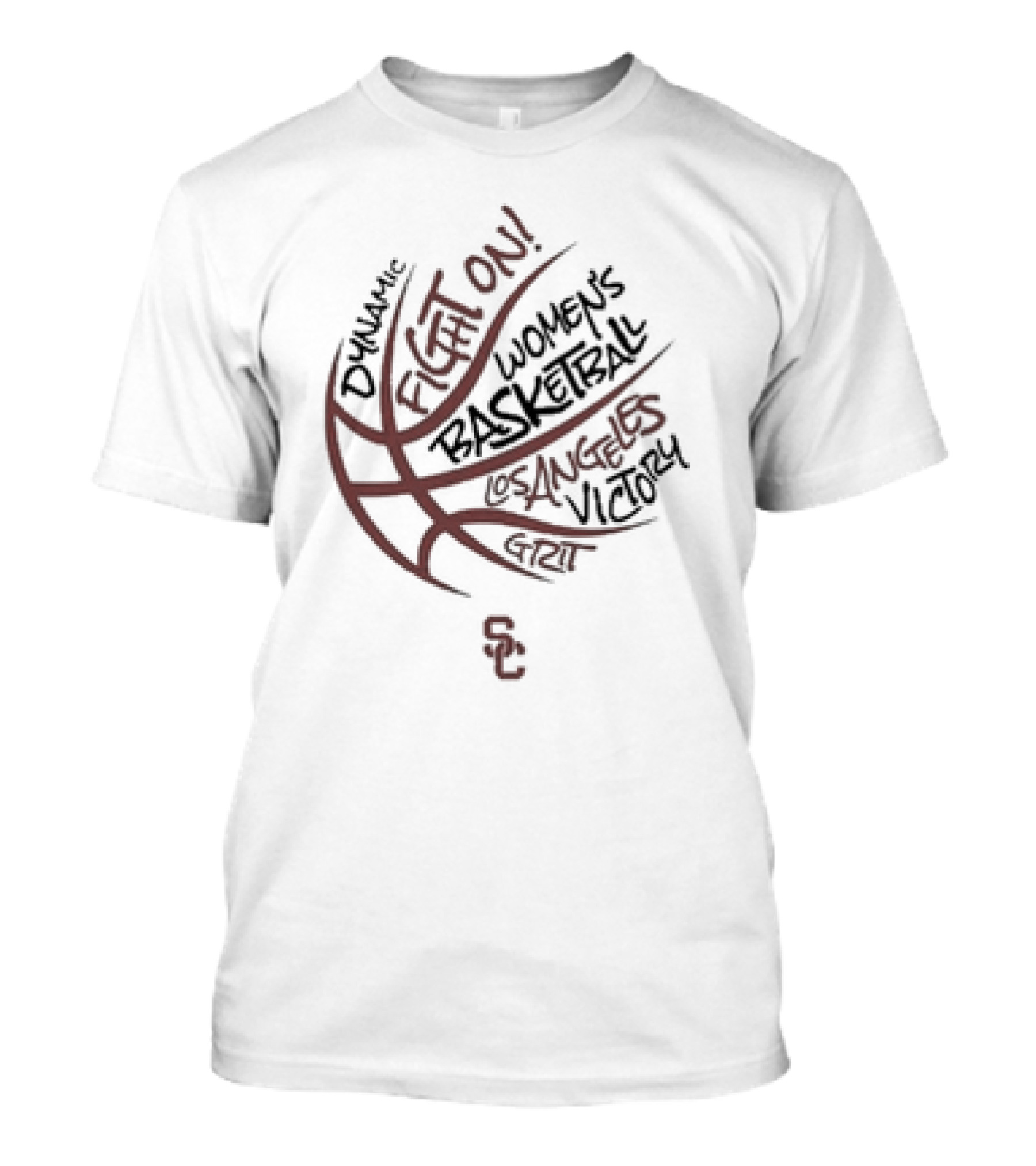 Dynamic Fight On USC Women’s Basketball Los Angeles Victory Grit T-Shirt