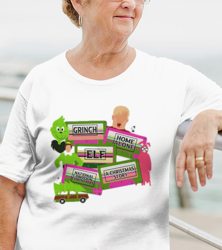 Grinch Home Alone Elf National Lampoon Christmas Story T-Shirt