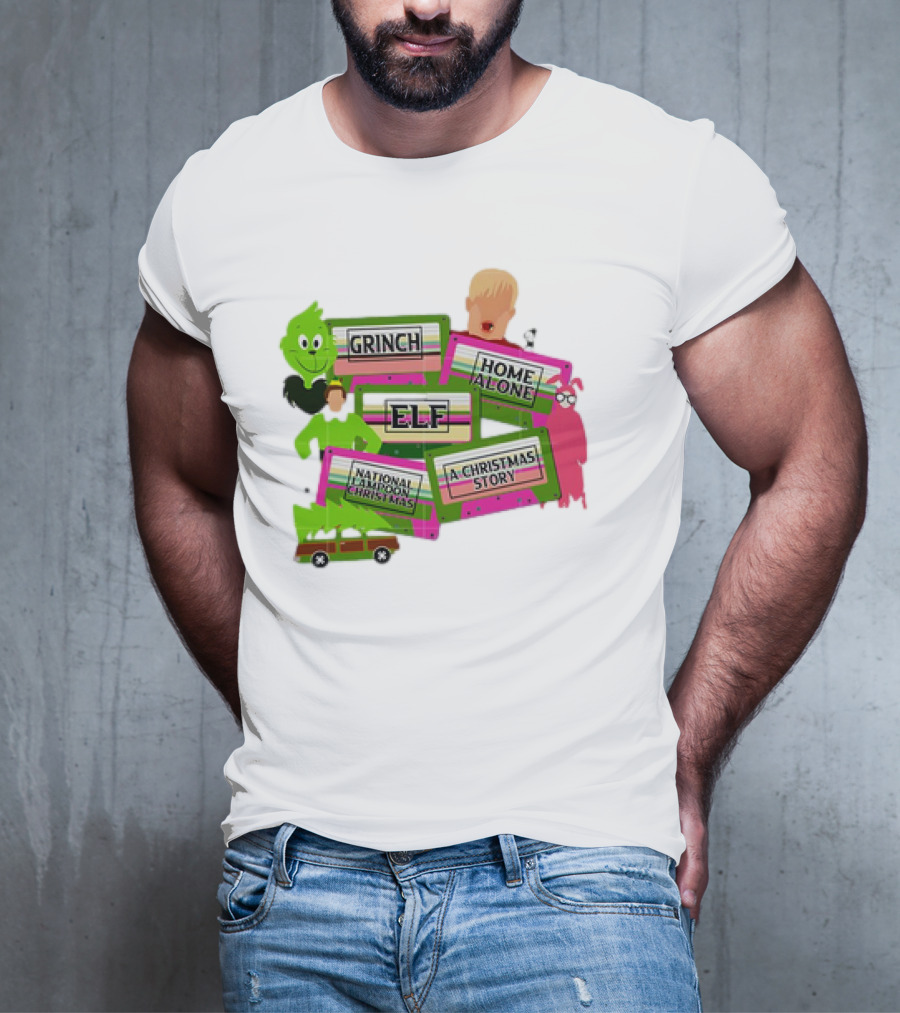 Grinch Home Alone Elf National Lampoon Christmas Story T-Shirt