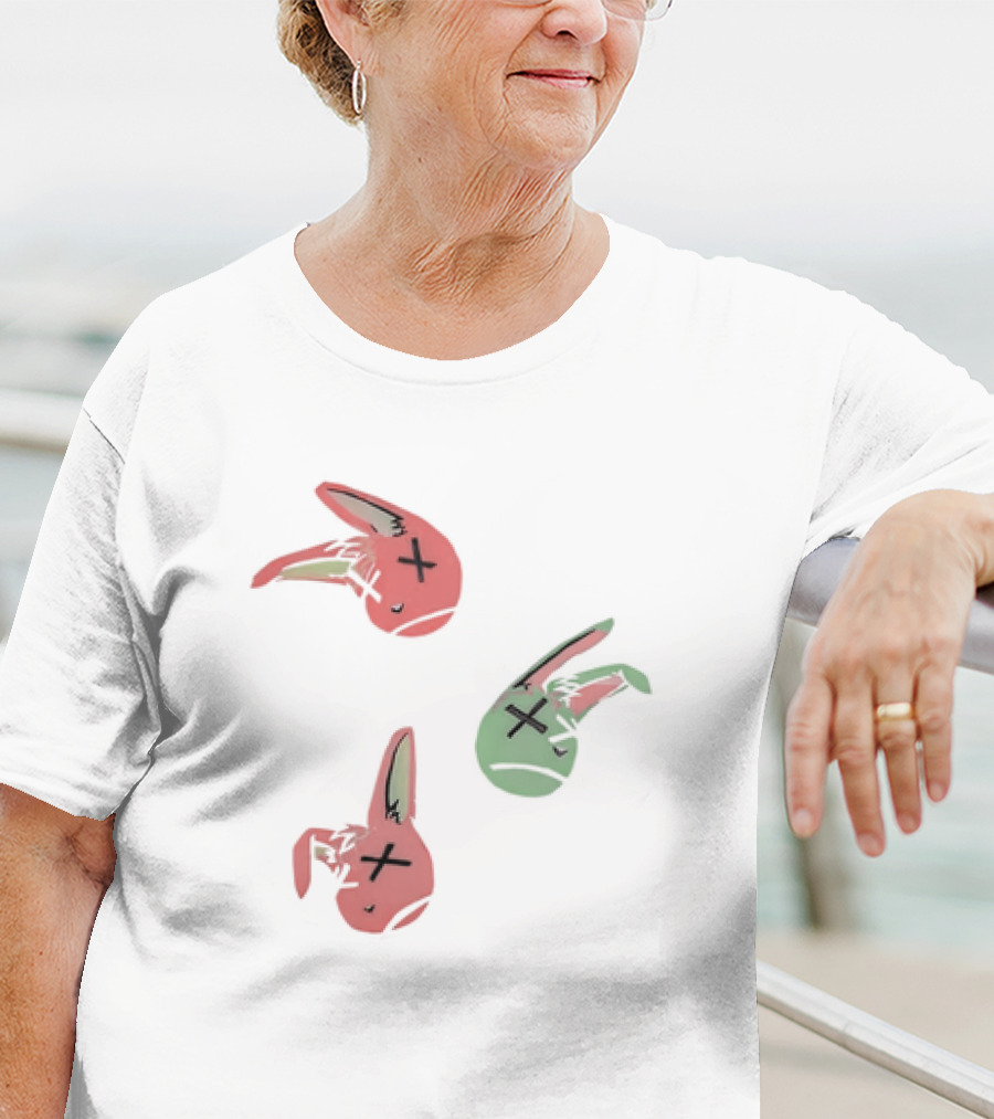 Lucky Rabbit Squad Duck Season Pastel Bunny Heads T-Shirt