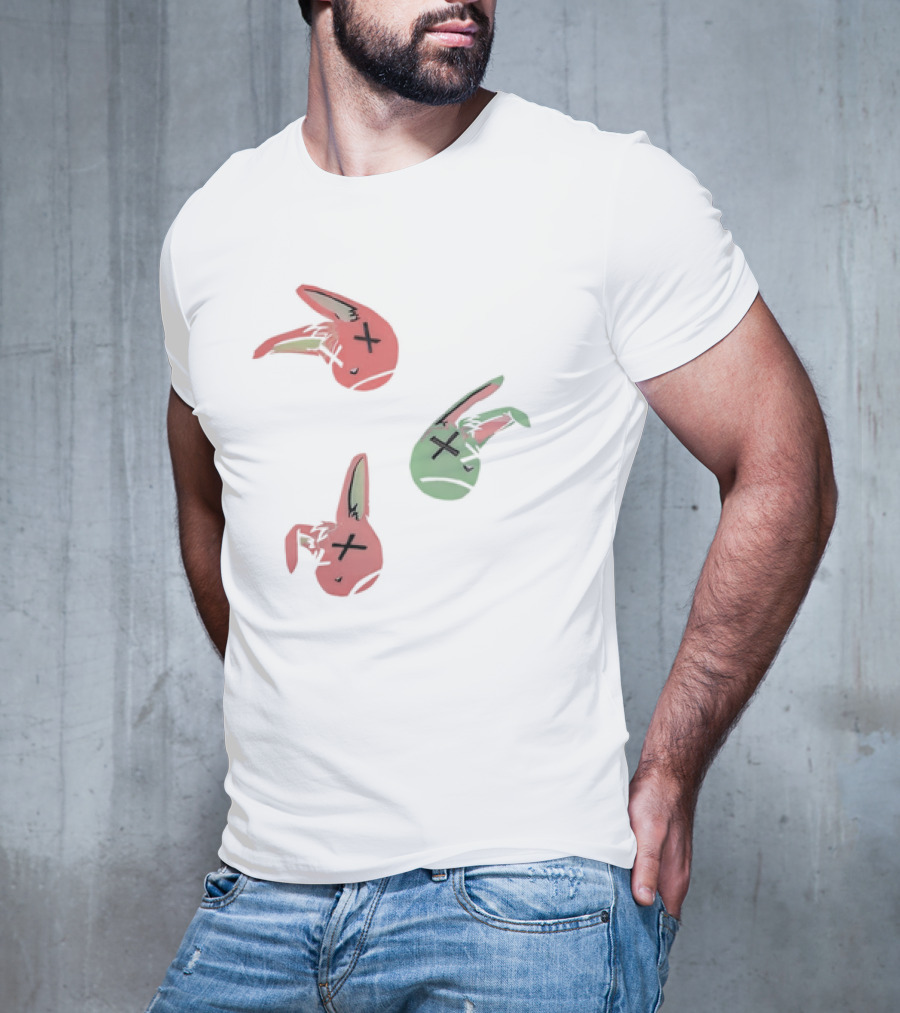 Lucky Rabbit Squad Duck Season Pastel Bunny Heads T-Shirt