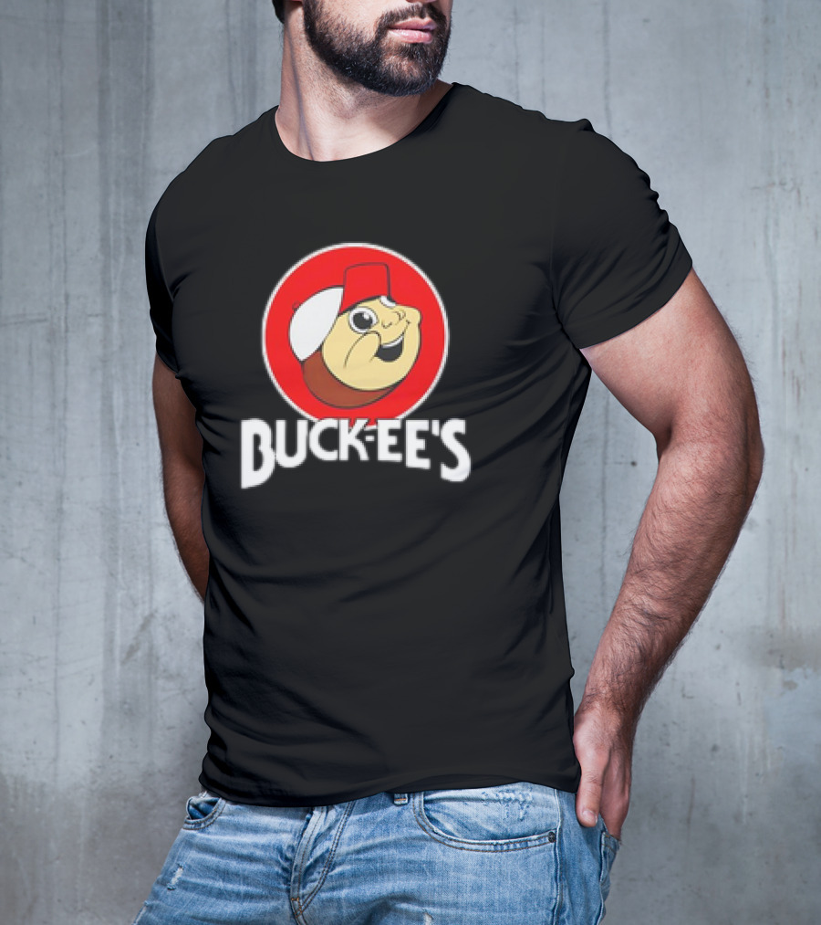 Buck-ee’s Cartoon Retro Logo Red Cap Circle T-Shirt