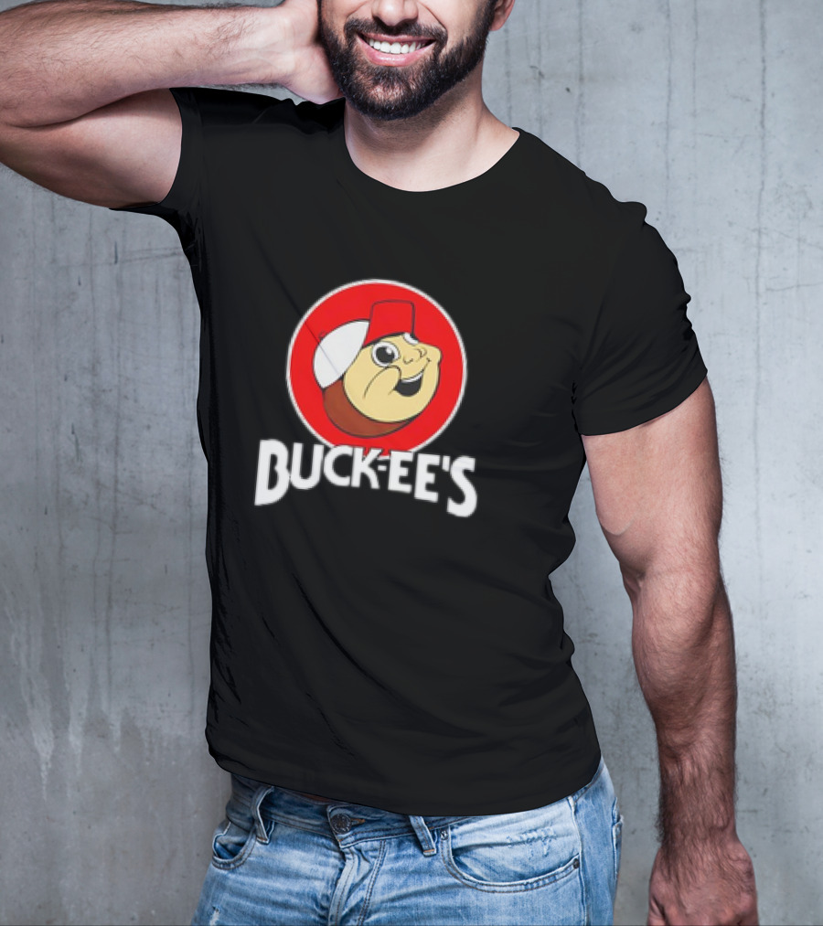 Buck-ee’s Cartoon Retro Logo Red Cap Circle T-Shirt