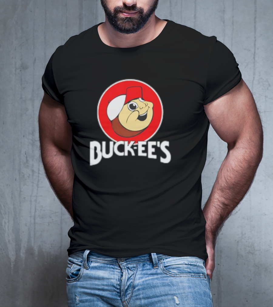 Buck-ee’s Cartoon Retro Logo Red Cap Circle T-Shirt