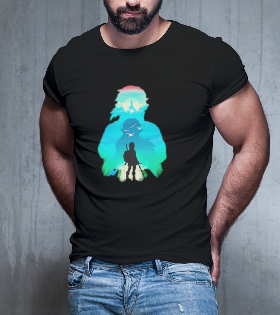 Hero Landscape Anime Adventure T-Shirt
