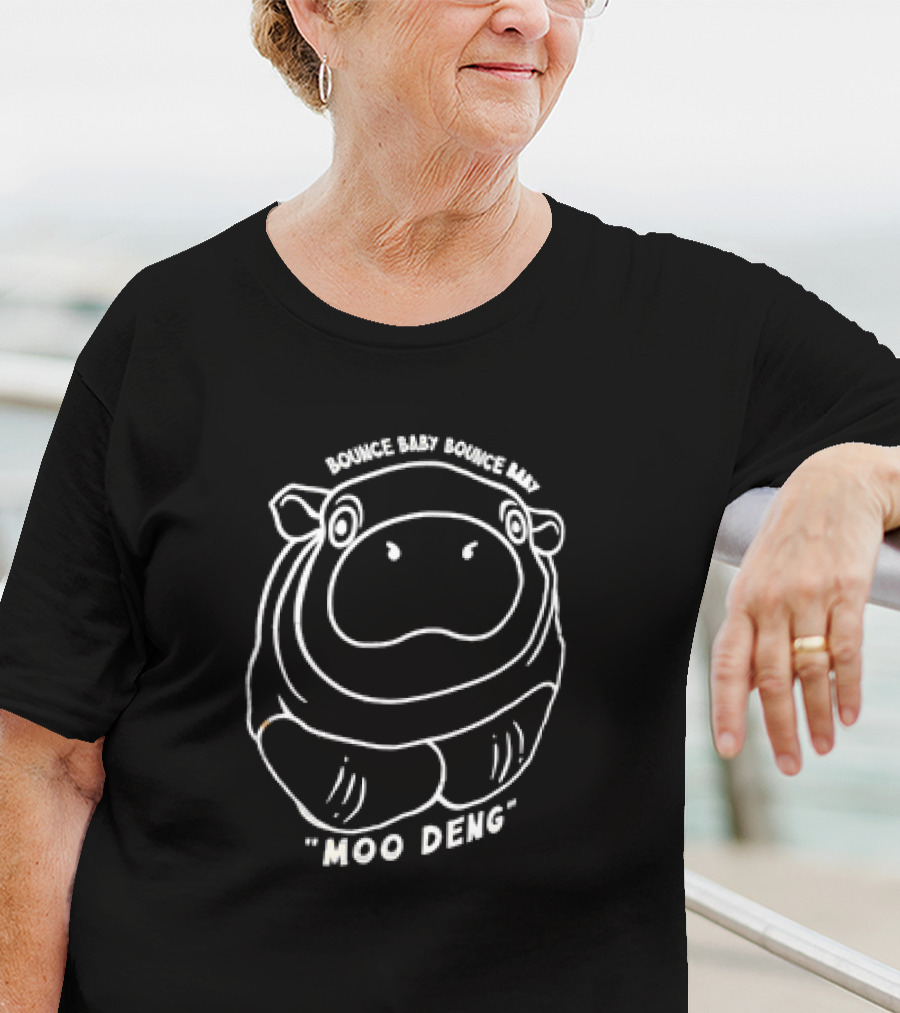 Moo Deng Bounce Baby Bounce Baby Hippo T-Shirt