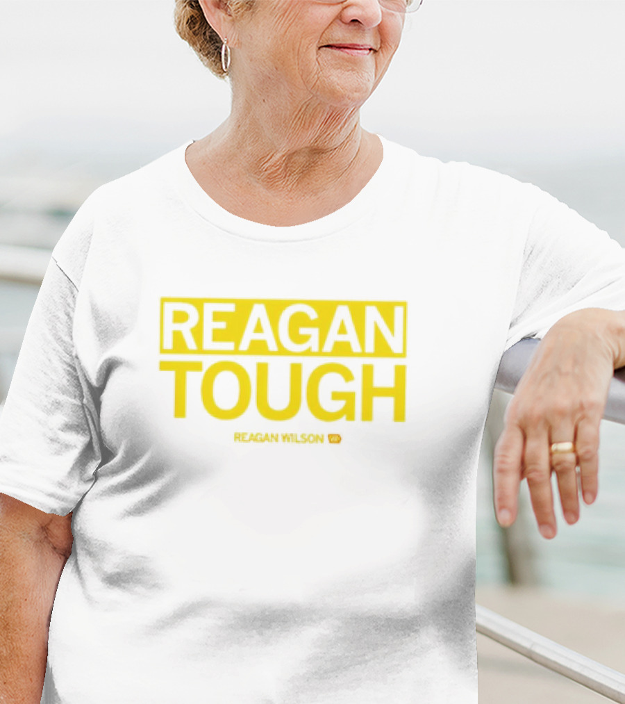 Reagan Wilson Reagan Tough Yellow Block Text T-Shirt