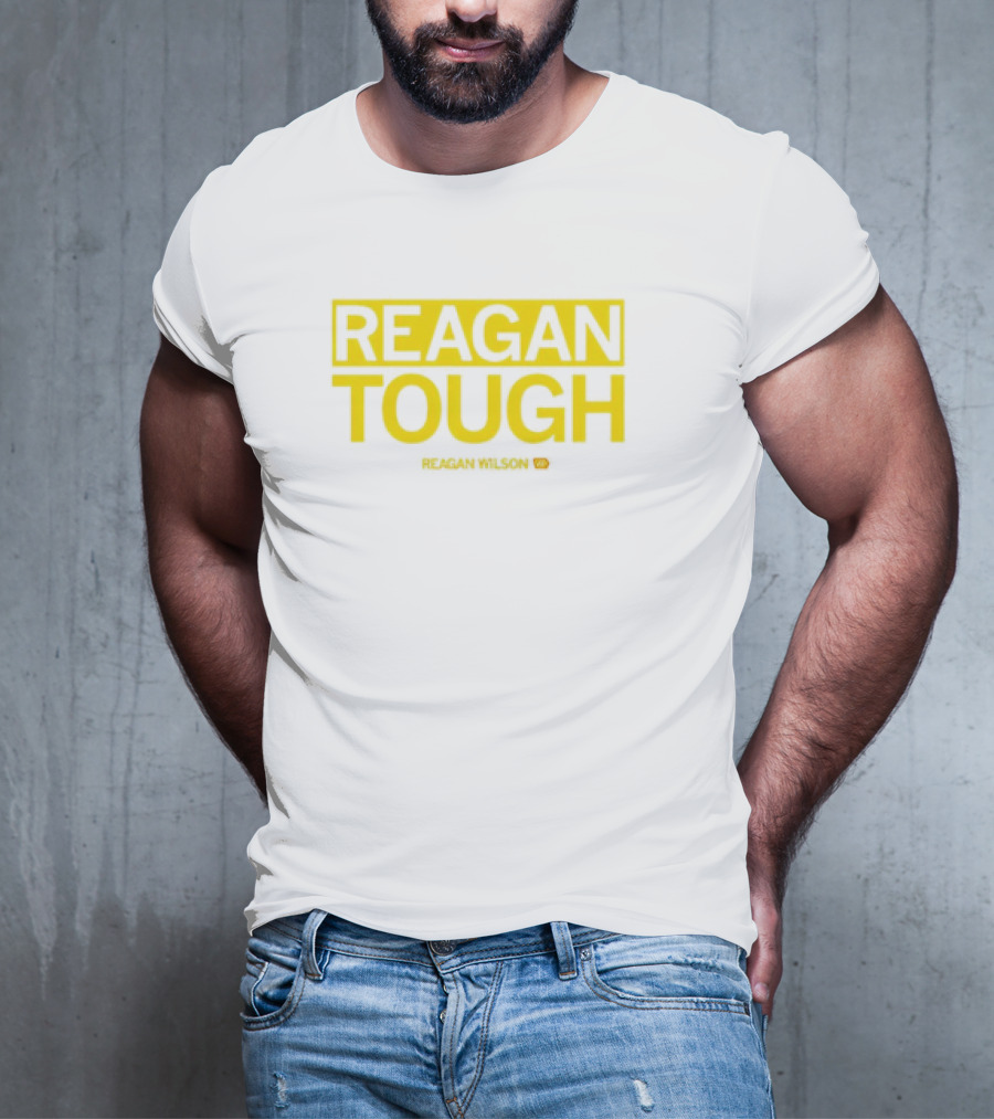 Reagan Wilson Reagan Tough Yellow Block Text T-Shirt