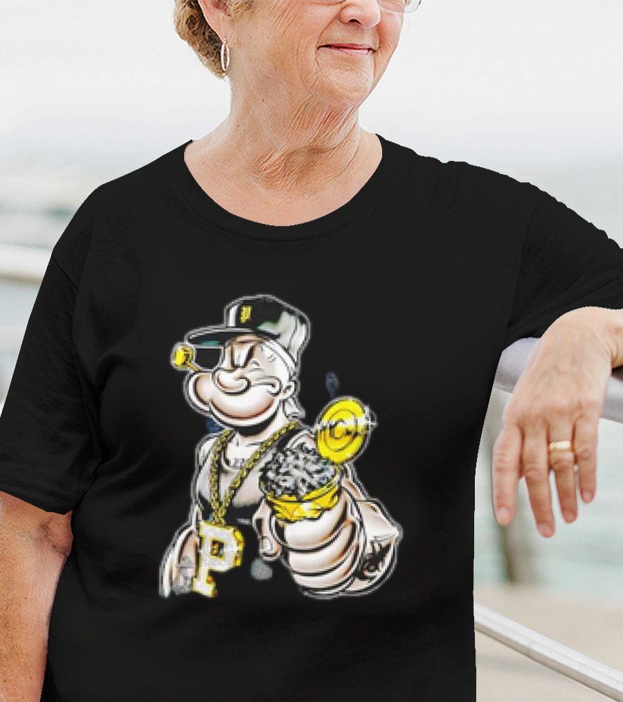Spinach Pimp Chain And Cap Style Billboard T-Shirt