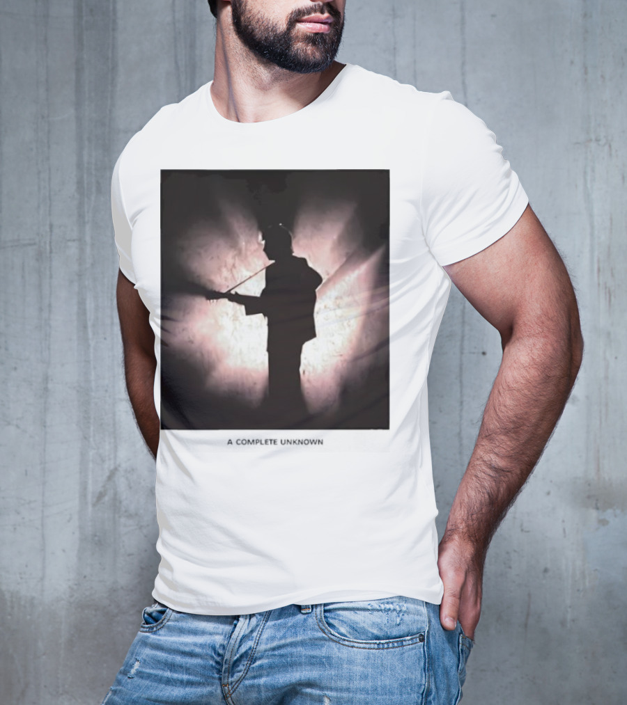 A Complete Unknown Retro Silhouette Illuminated Stage Presence T-Shirt