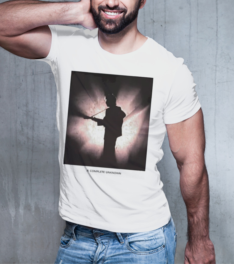 A Complete Unknown Retro Silhouette Illuminated Stage Presence T-Shirt