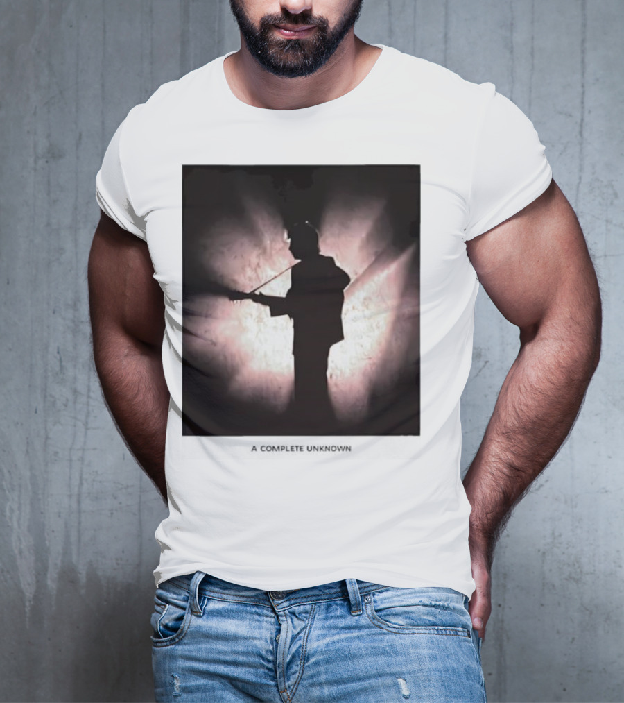 A Complete Unknown Retro Silhouette Illuminated Stage Presence T-Shirt