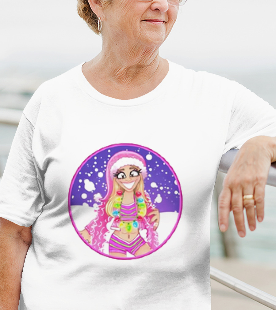 Brittnie Brooks Merry Brittmas Cartoon Holiday T-Shirt