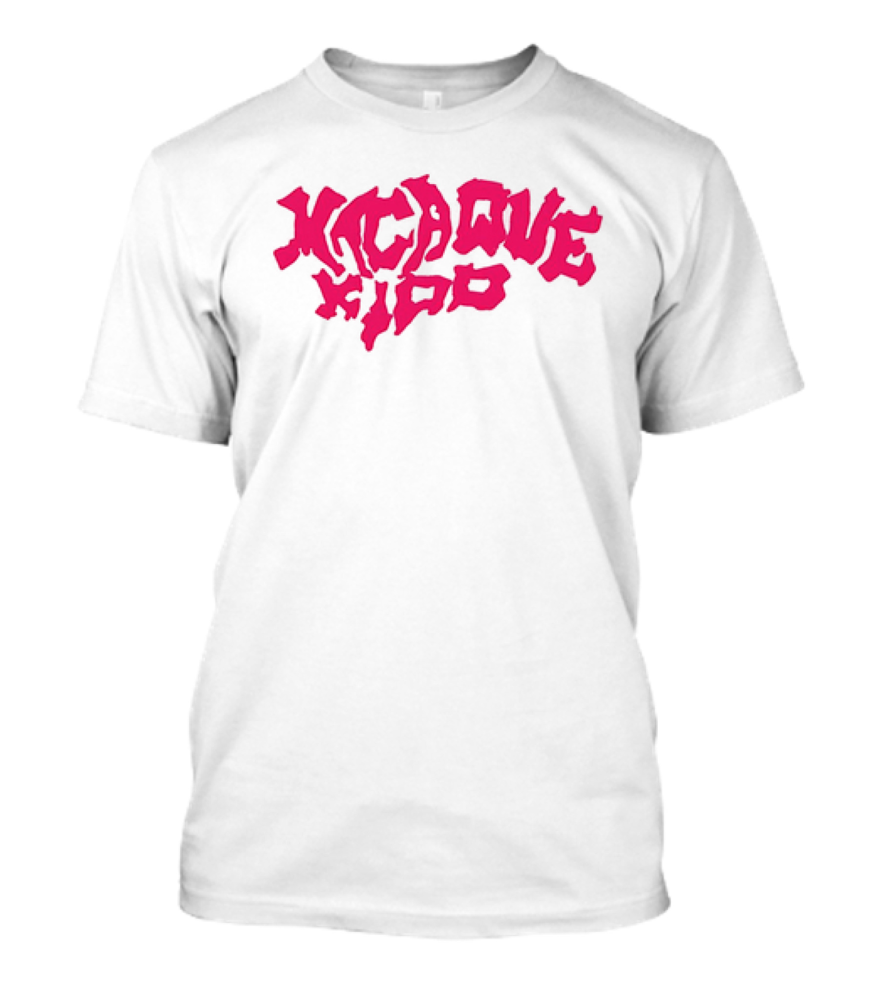 Macaque Kido Bold Pink Text T-Shirt